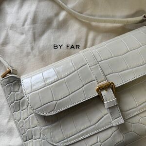 By Far Miranda Embossed Shoulder Bag